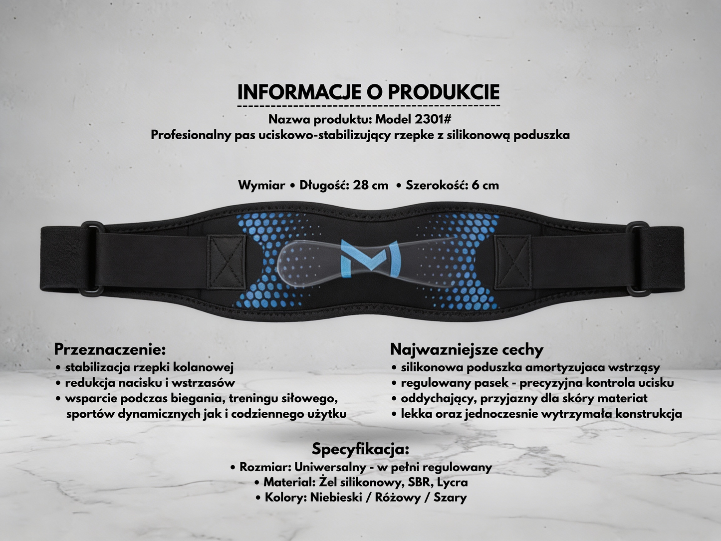 Opaska Kolanowa z Żelową Poduszką